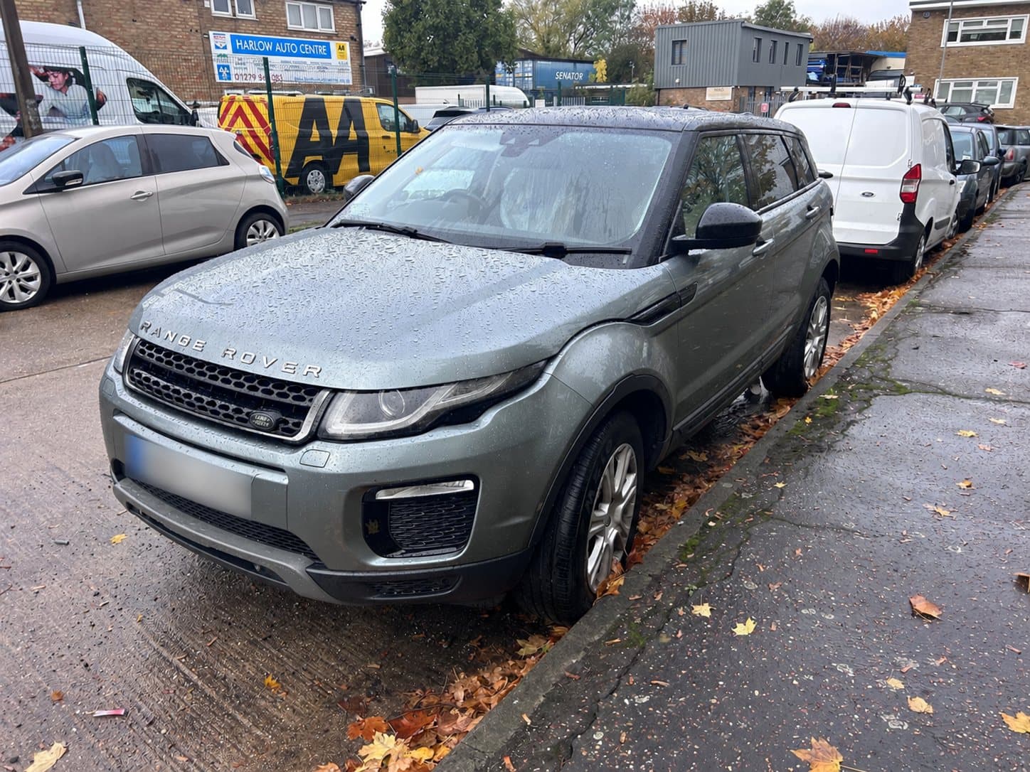 Front view of the faulty Range Rover Evoque purchased in Harlow