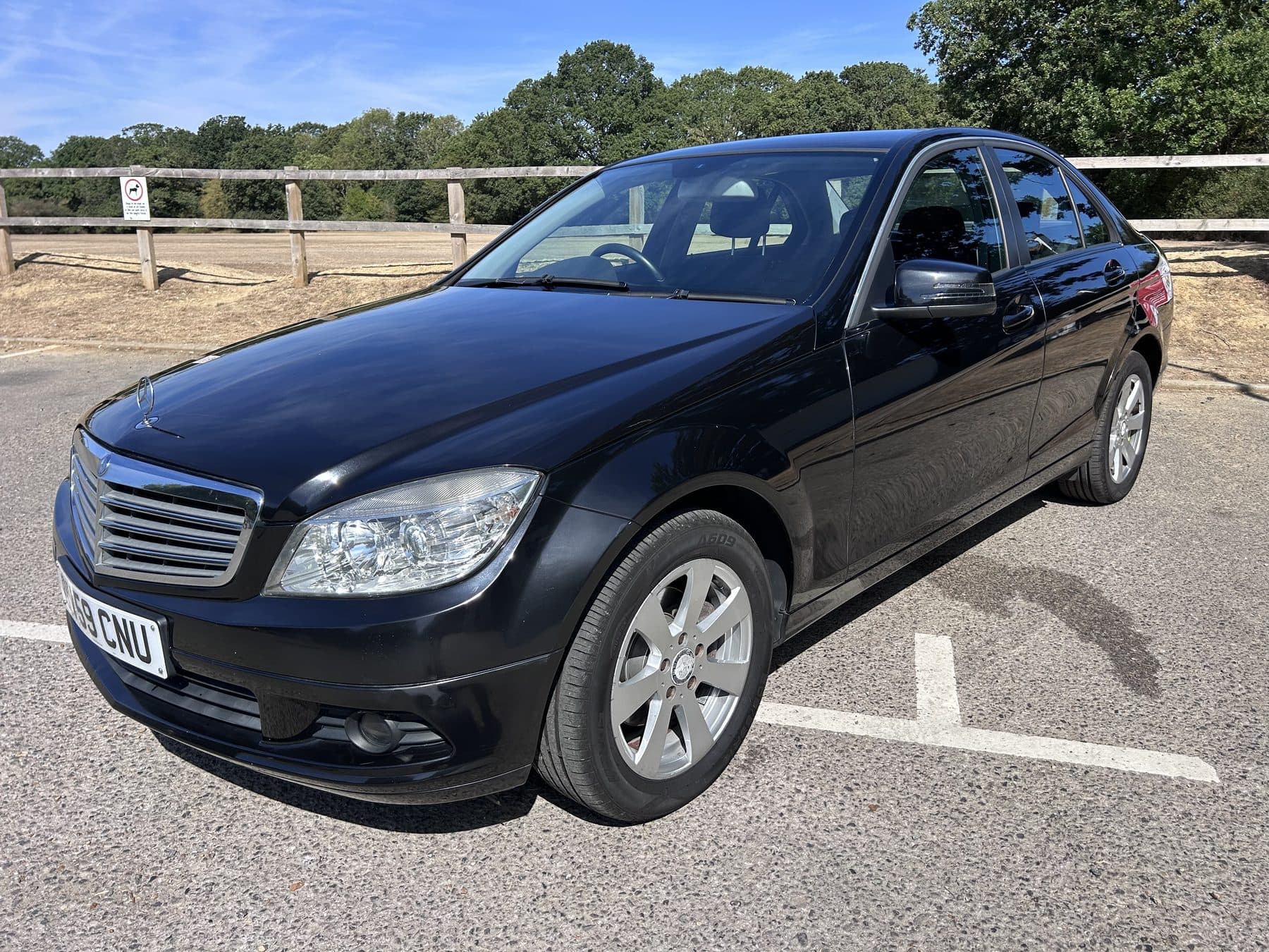 Black Mercedes saloon bought in Essex